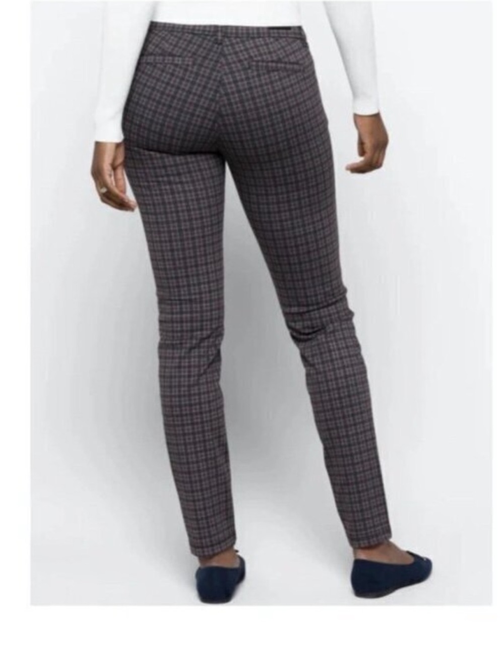 KUT From The Kloth Women's Size 10S Skinny Ponte Pants Plaid career 29.5” inseam